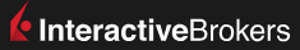 Logotipo de Interactive Brokers con fondo negro y letras blancas