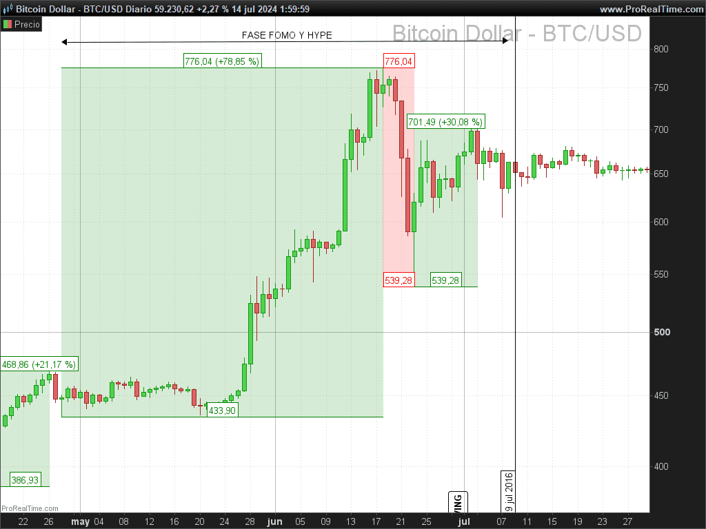 FOMO Y HYPE BITCOIN 2016